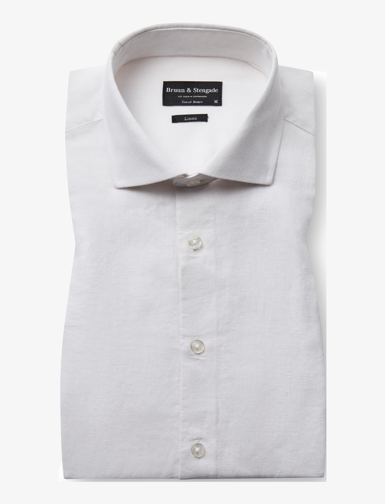 Bruun & Stengade BS Antonelli Casual Modern Fit Shirt - Bruun & Stengade - WHITE / white