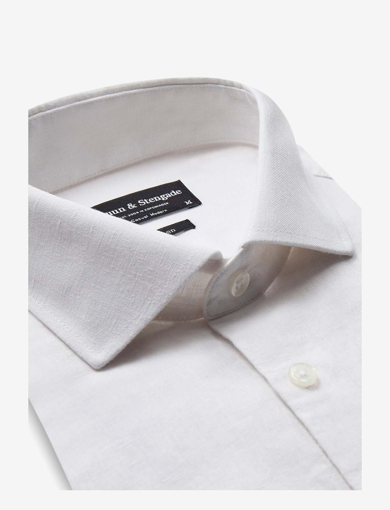 Bruun & Stengade - BS Antonelli Casual Modern Fit Shirt - leinenhemden - white - 3