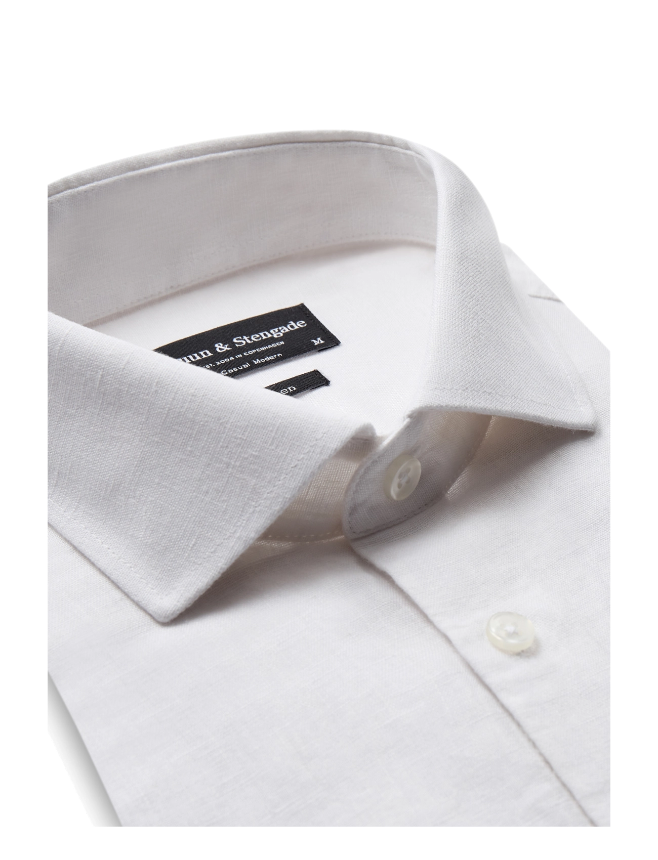 Bruun & Stengade - BS Antonelli Casual Modern Fit Shirt - leinenhemden - white - 3