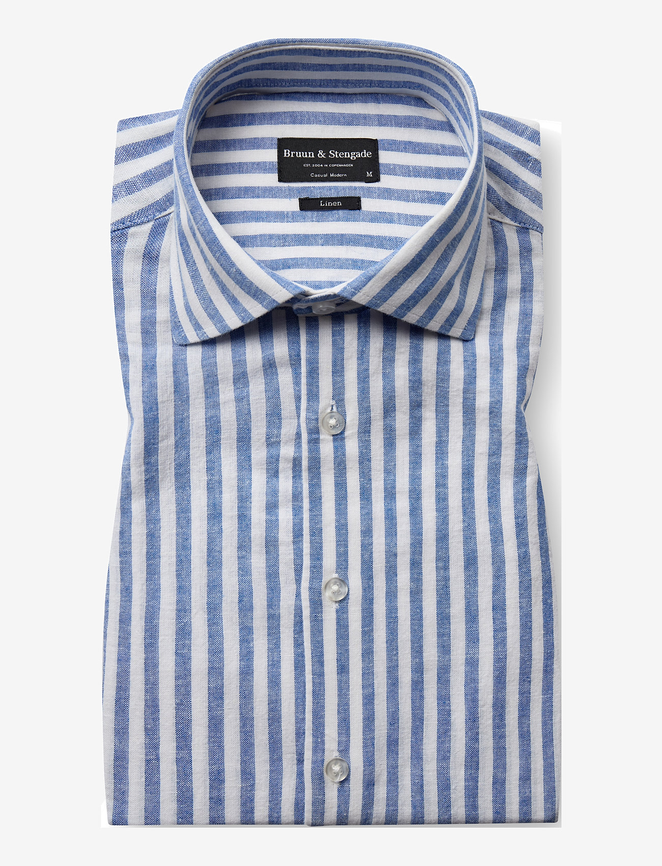 Bruun & Stengade - BS O'Sullivan Casual Modern Fit Shirt - linneskjortor - blue/white - 2