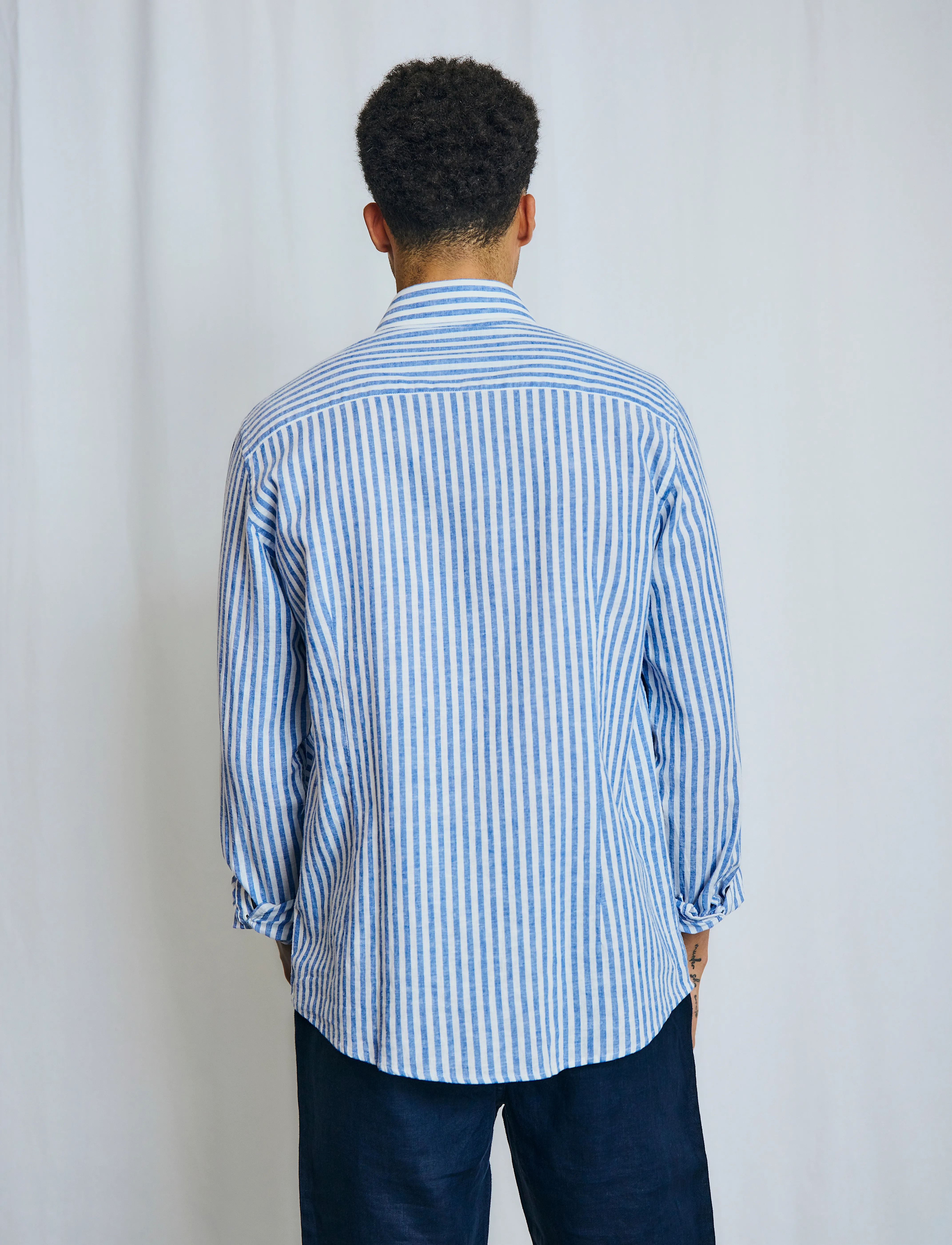 Bruun & Stengade - BS O'Sullivan Casual Modern Fit Shirt - blue/white - 5