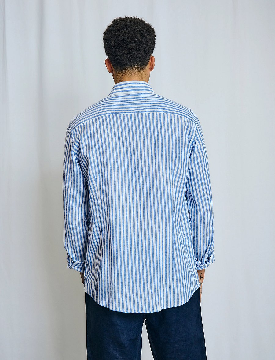 Bruun & Stengade - BS O'Sullivan Casual Modern Fit Shirt - blue/white - 5