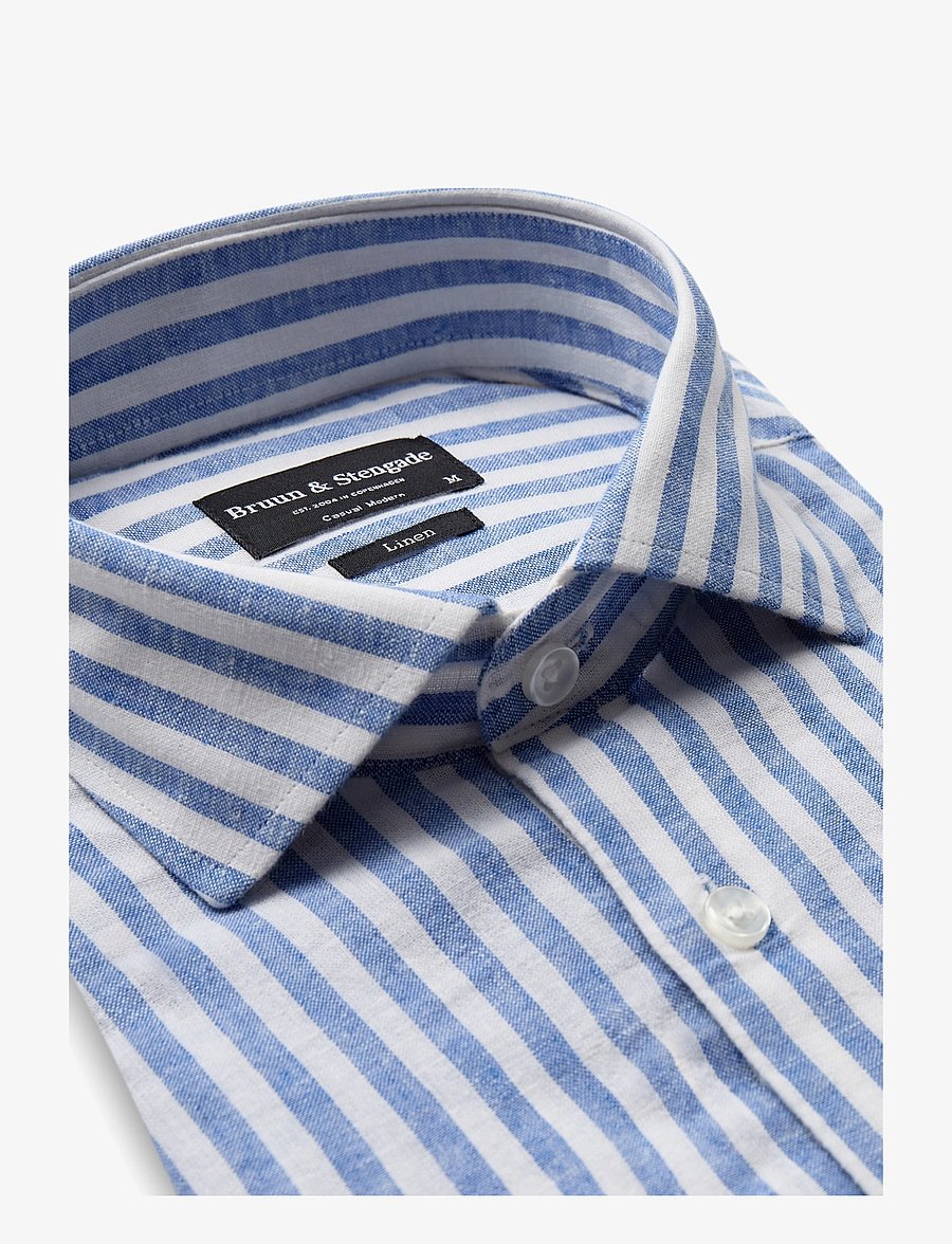 Bruun & Stengade - BS O'Sullivan Casual Modern Fit Shirt - blue/white - 3