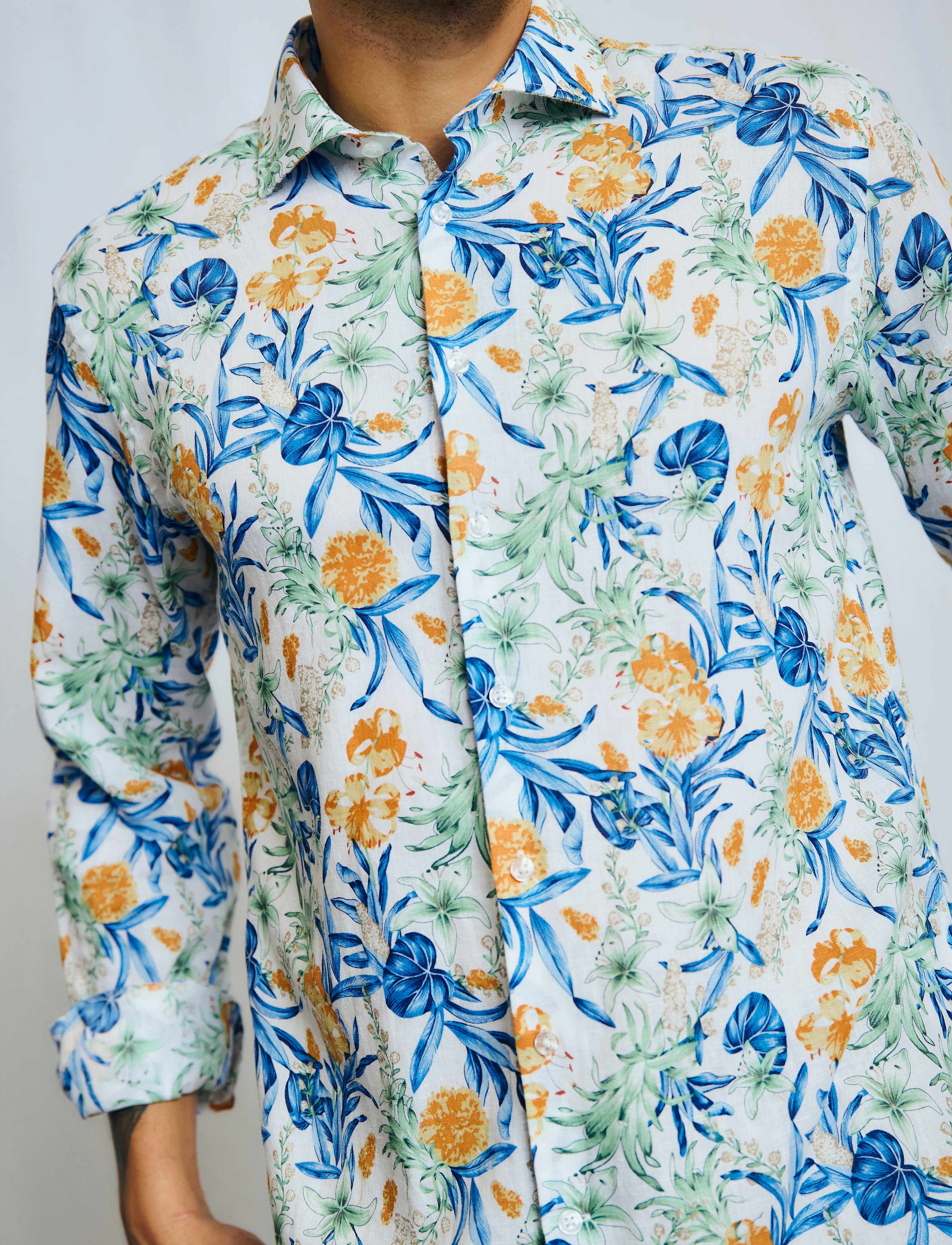 Bruun & Stengade - BS Bearman Casual Modern Fit Shirt - white - 2