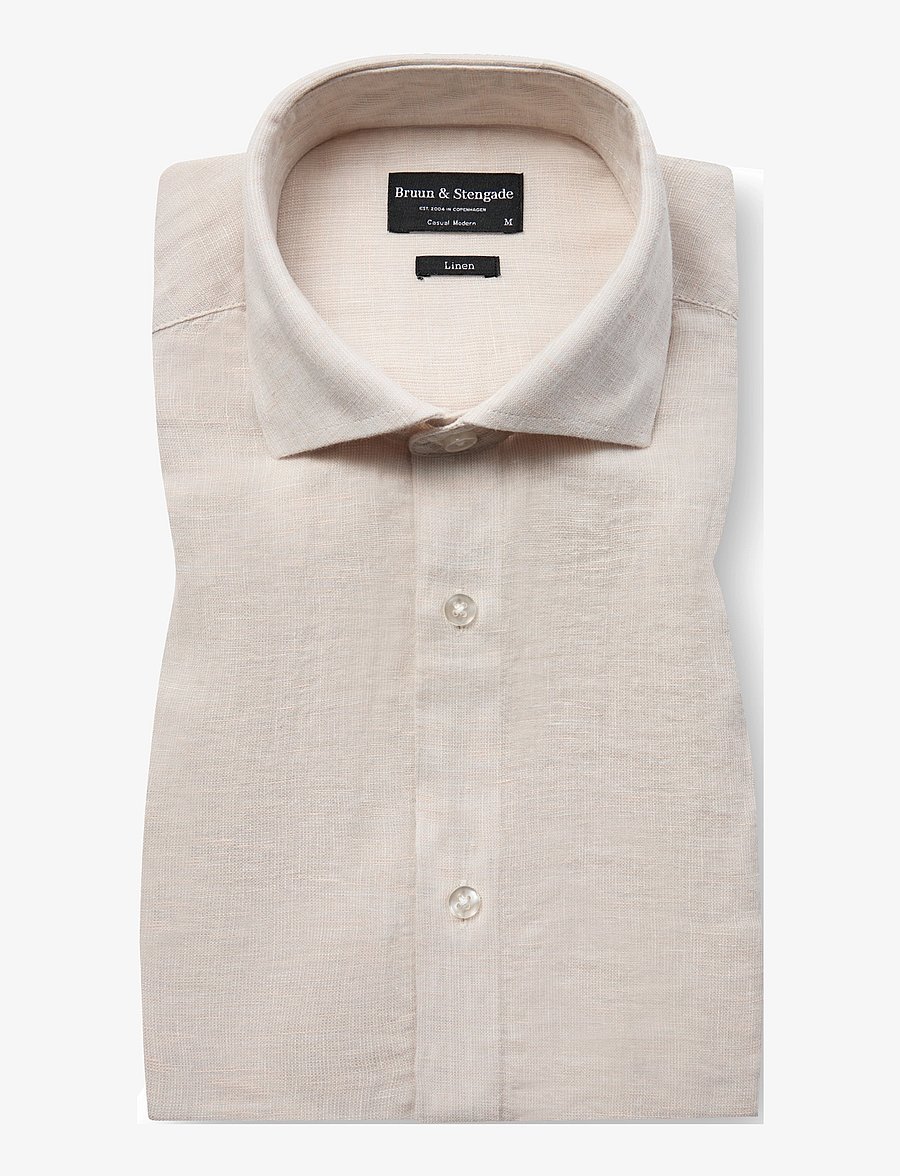 Bruun & Stengade - BS Antonelli Casual Modern Fit Shirt - chemises de lin - kit - 0