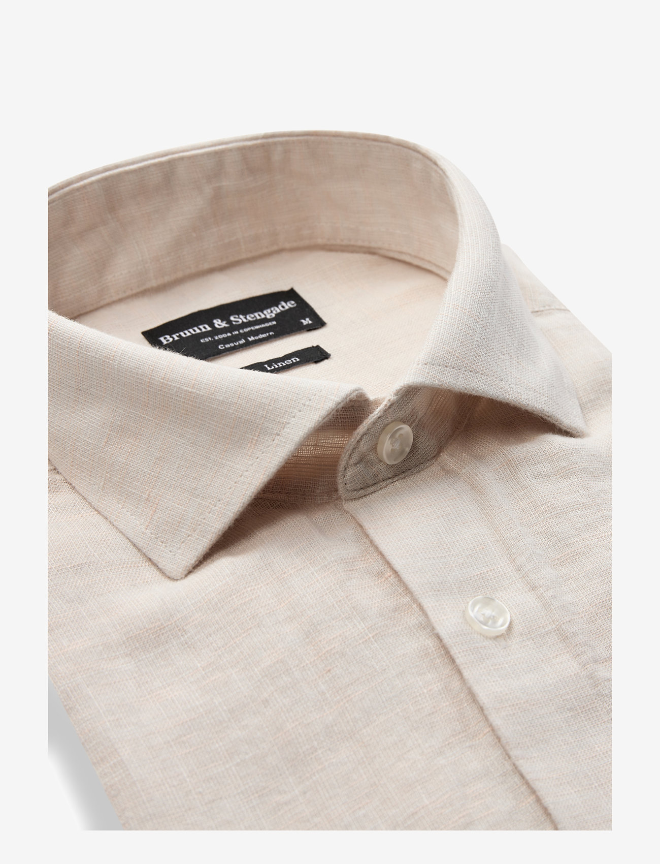Bruun & Stengade - BS Antonelli Casual Modern Fit Shirt - leinenhemden - kit - 1