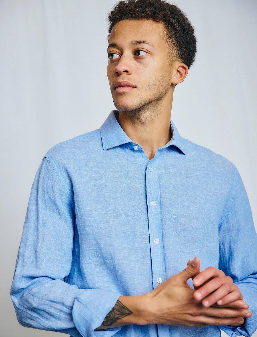 Bruun & Stengade - BS Antonelli Casual Modern Fit Shirt - light blue - 3