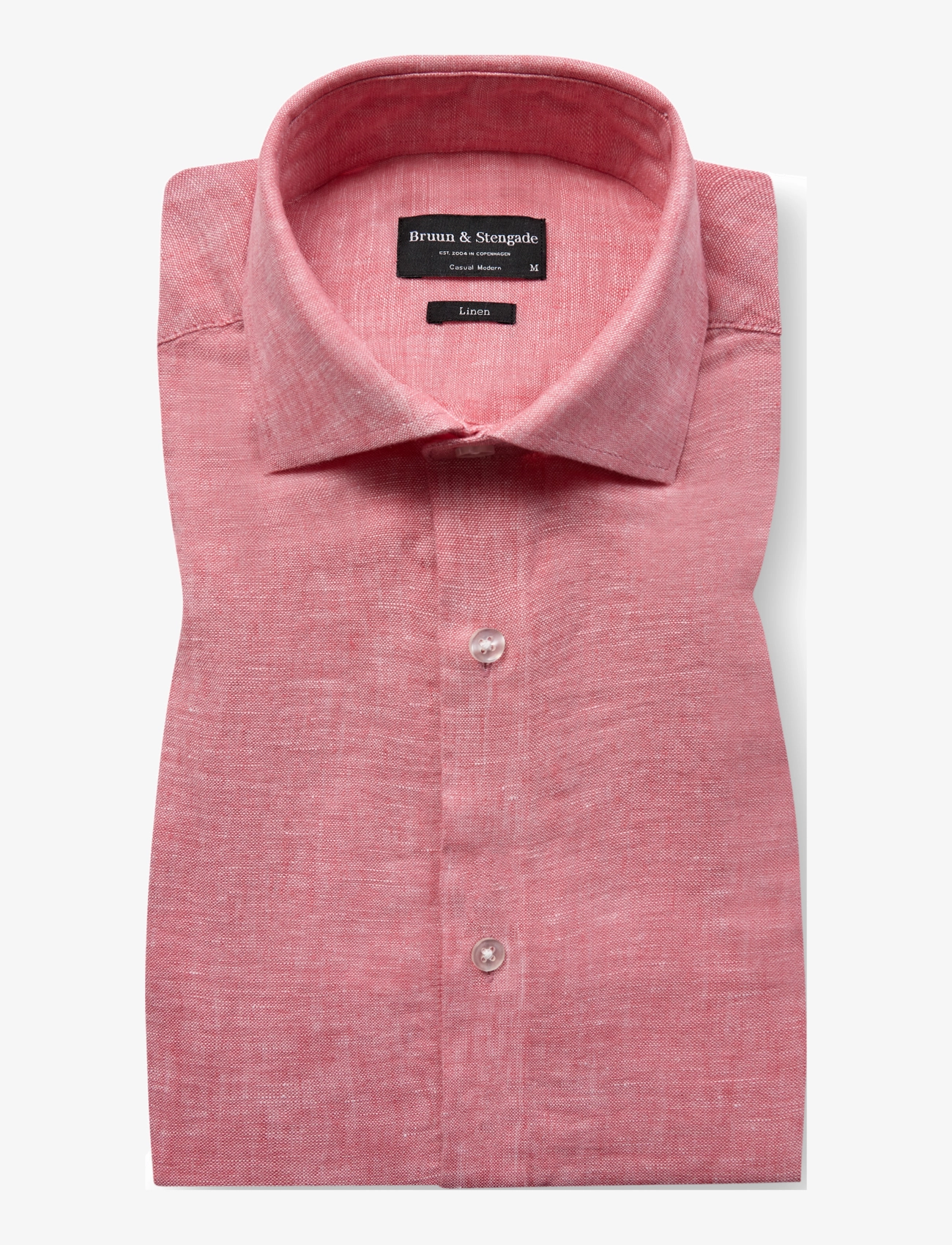 Bruun & Stengade BS Antonelli Casual Modern Fit Shirt - Clothing - PINK / red