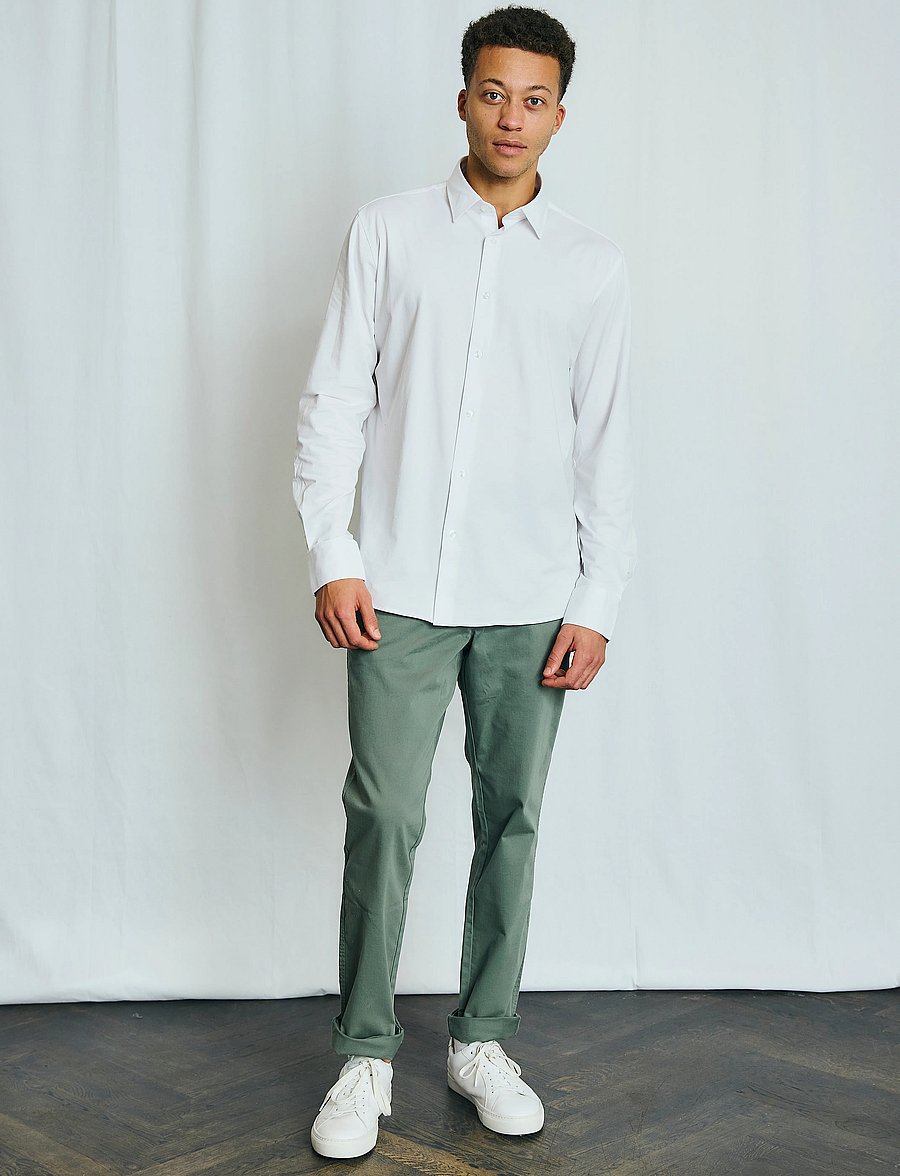 Bruun & Stengade - BS Nava Performance Fit Shirt - formelle hemden - white - 0