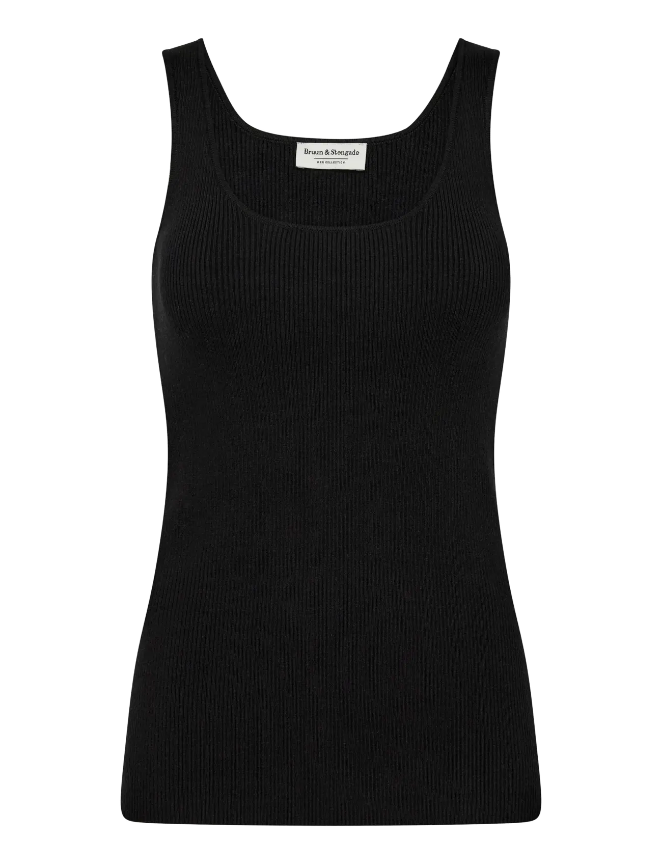 Bruun & Stengade - BS Heli Regular Fit Top - Ärmellose tops - black - 1