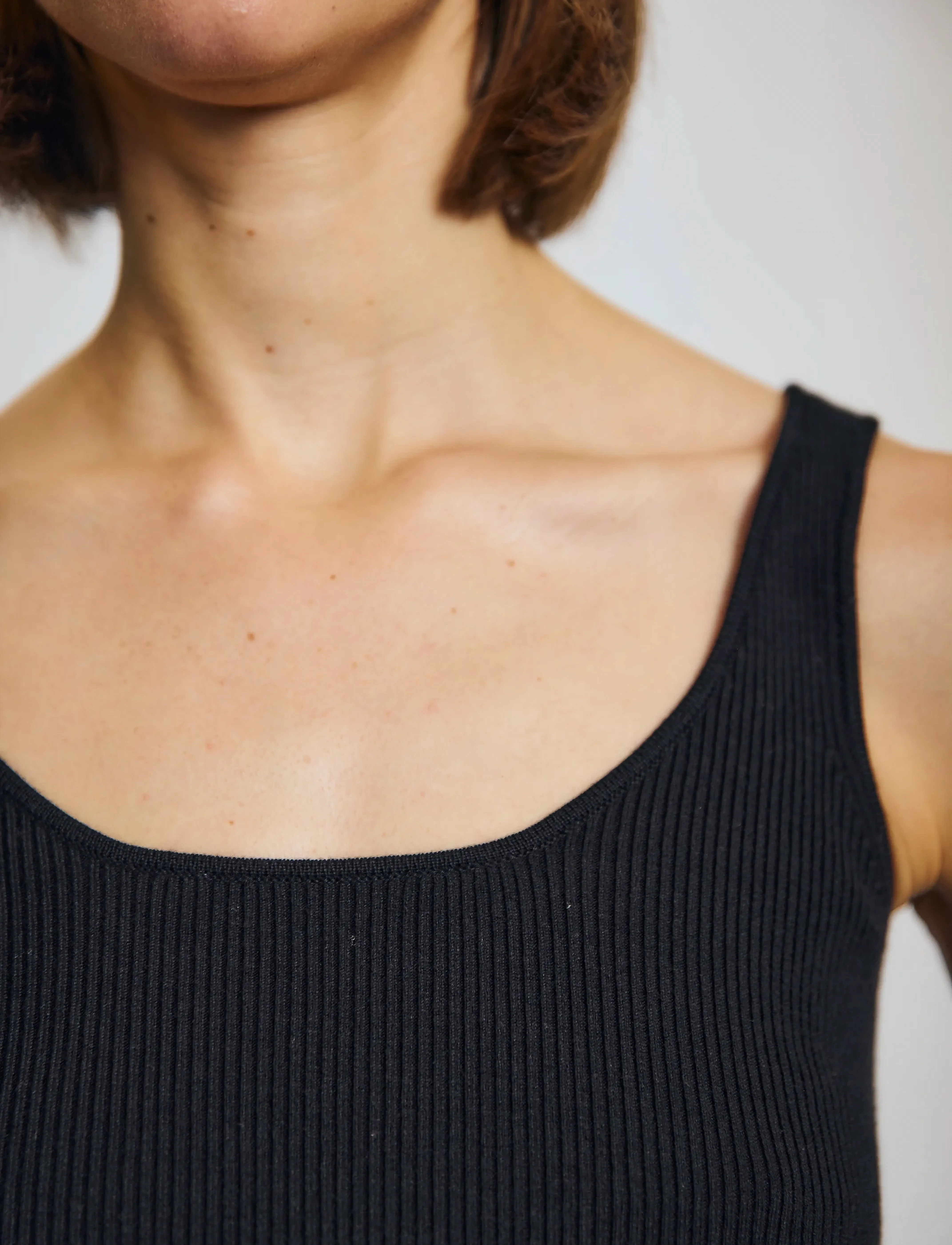 Bruun & Stengade - BS Heli Regular Fit Top - Ärmellose tops - black - 5