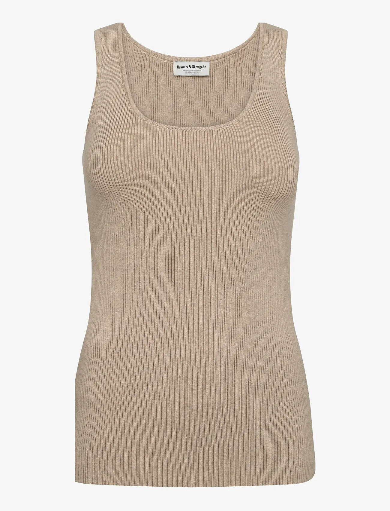 Bruun & Stengade - BS Heli Regular Fit Top - laveste priser - sand - 1