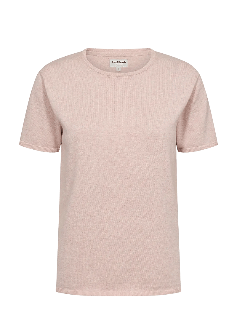 Bruun & Stengade - BS Tekla Regular Fit T-Shirt - t-särgid - rose - 2