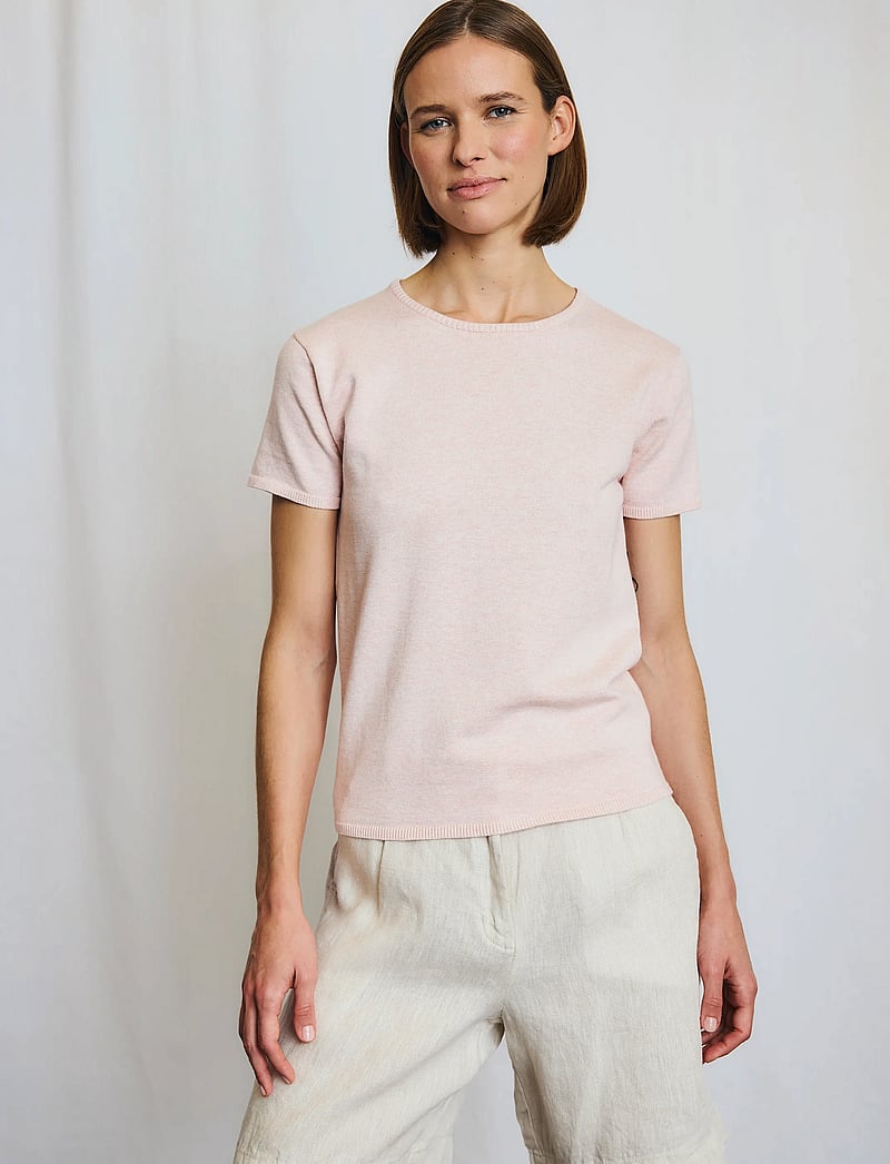 Bruun & Stengade - BS Tekla Regular Fit T-Shirt - t-särgid - rose - 5