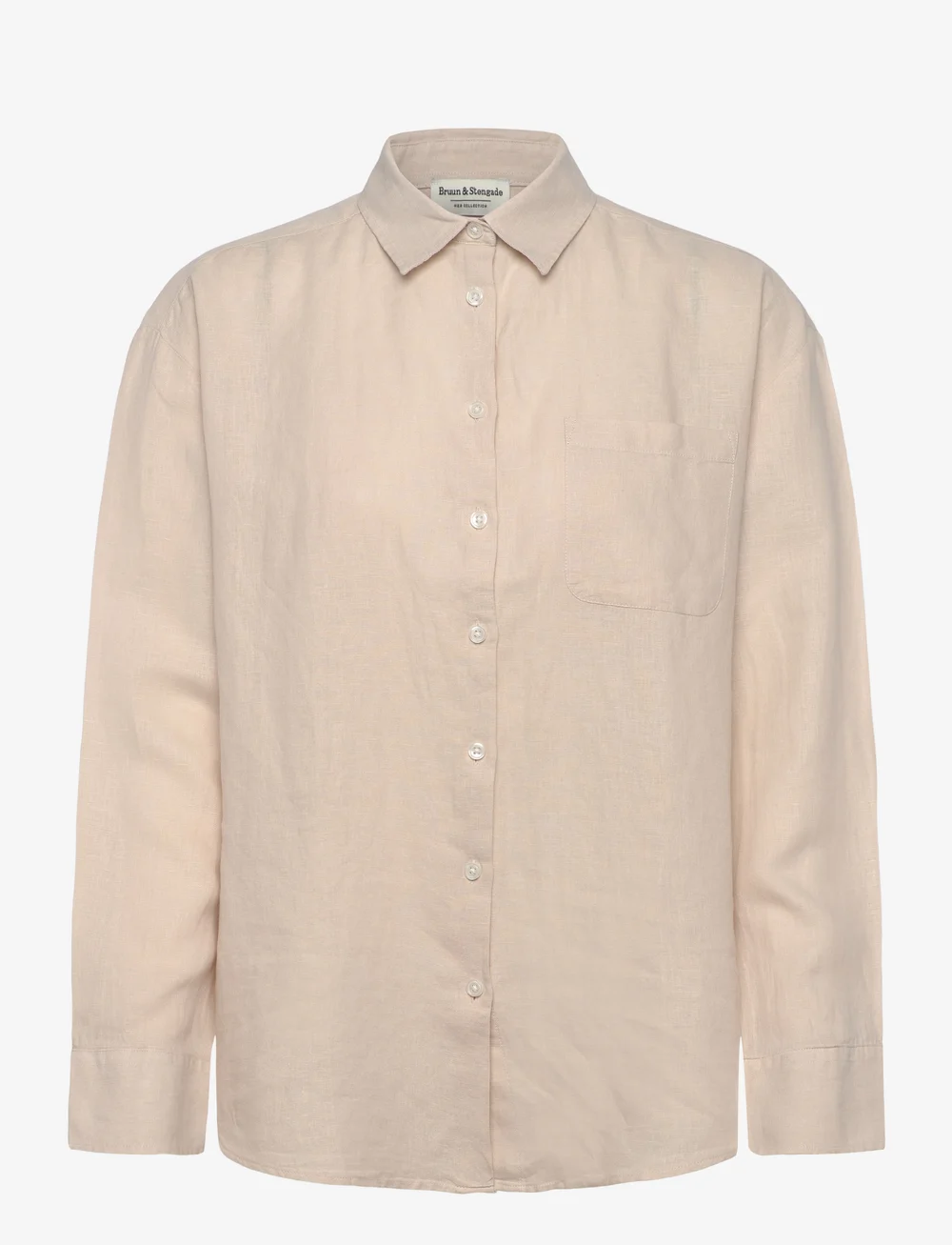 Bruun & Stengade - BS Aglaia Regular Fit Shirt - leinenhemden - sand - 1