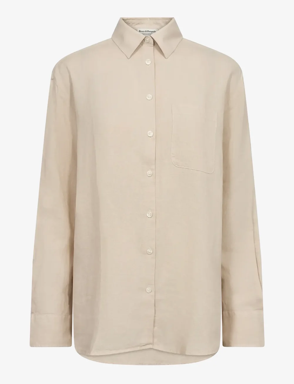Bruun & Stengade - BS Aglaia Regular Fit Shirt - leinenhemden - sand - 2