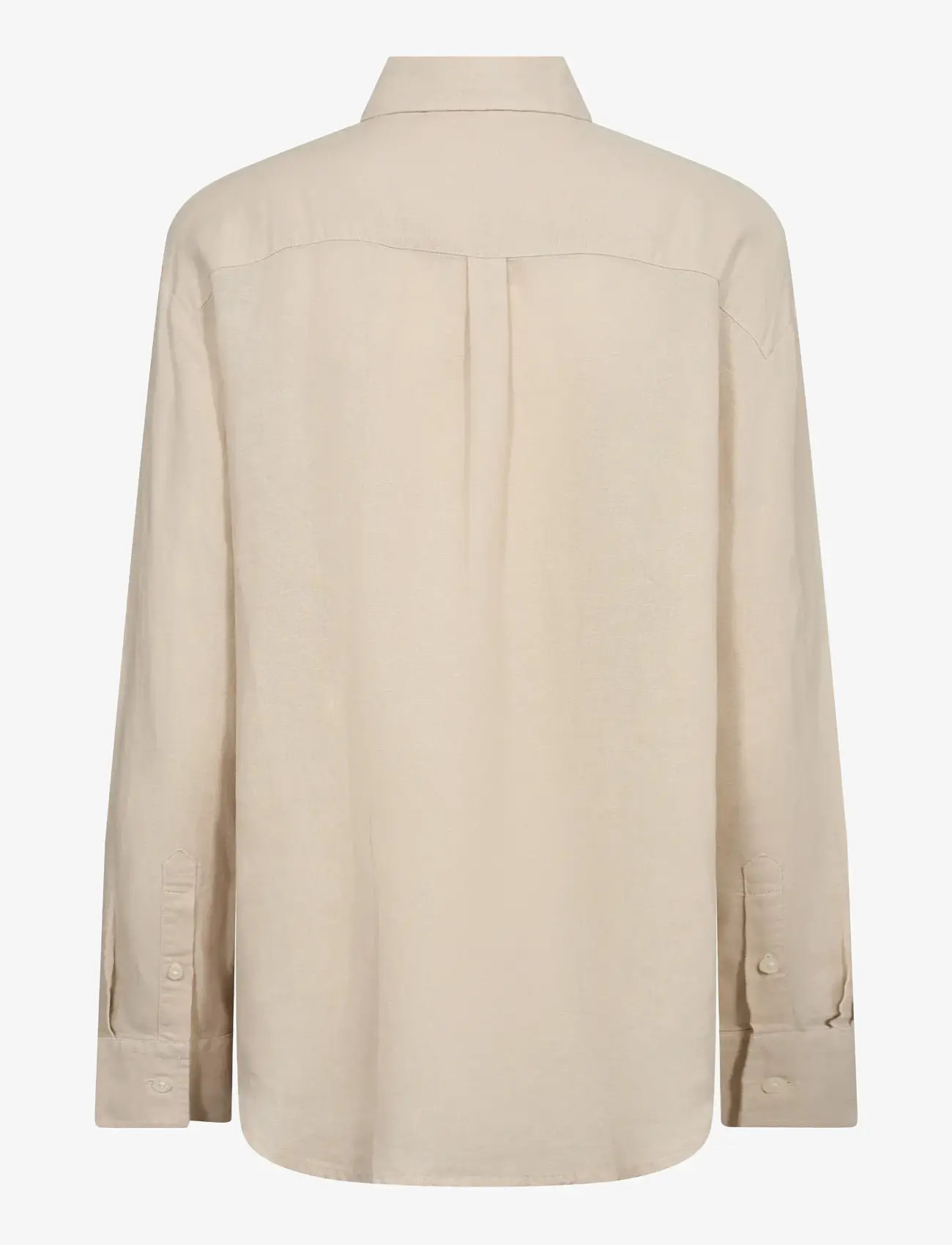 Bruun & Stengade - BS Aglaia Regular Fit Shirt - linneskjortor - sand - 3