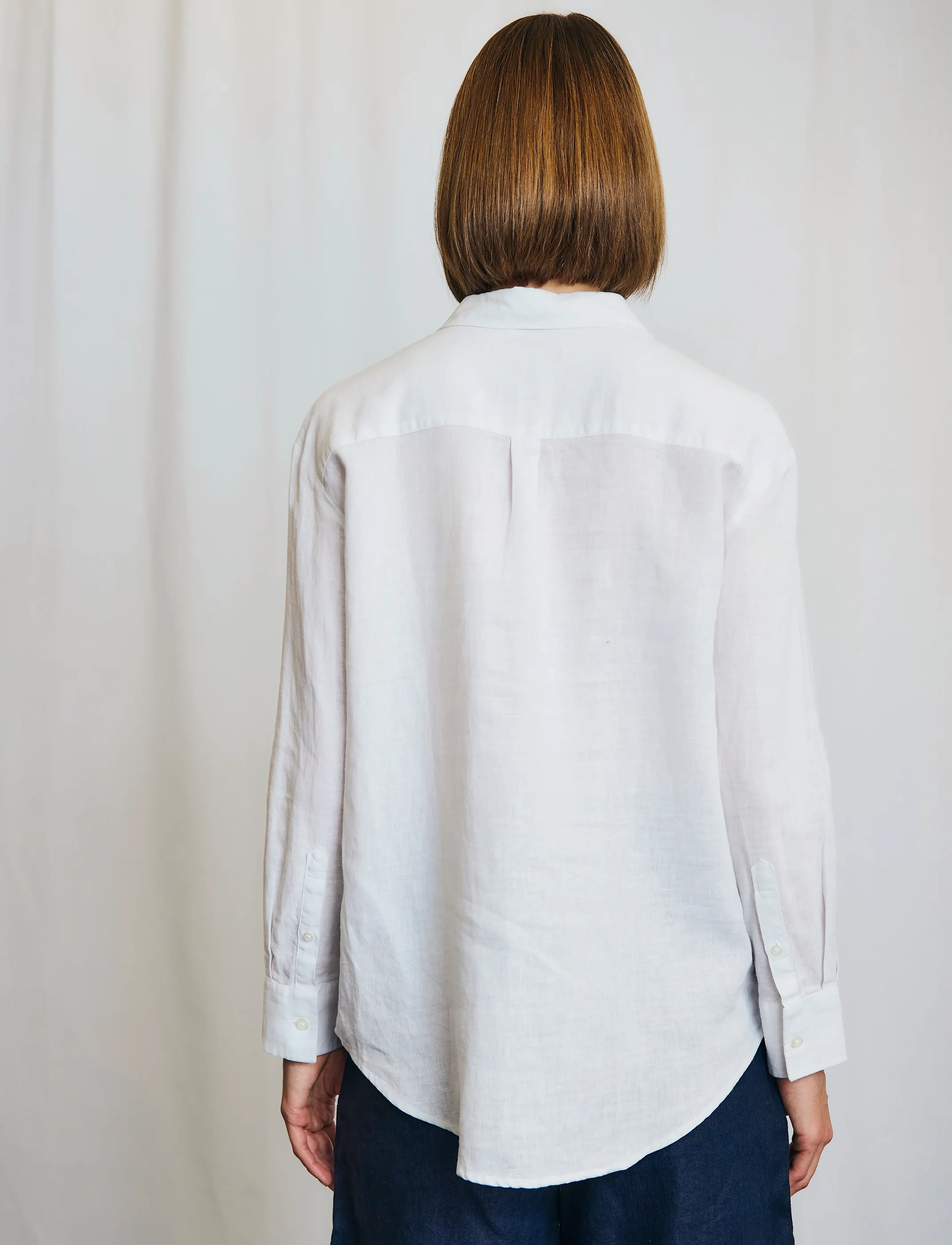 Bruun & Stengade - BS Aglaia Regular Fit Shirt - leinenhemden - white - 4