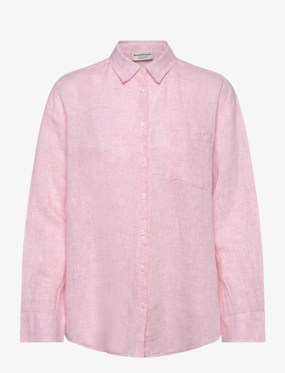 Bruun & Stengade - BS Aglaia Regular Fit Shirt - hørskjorter - dusty pink - 1