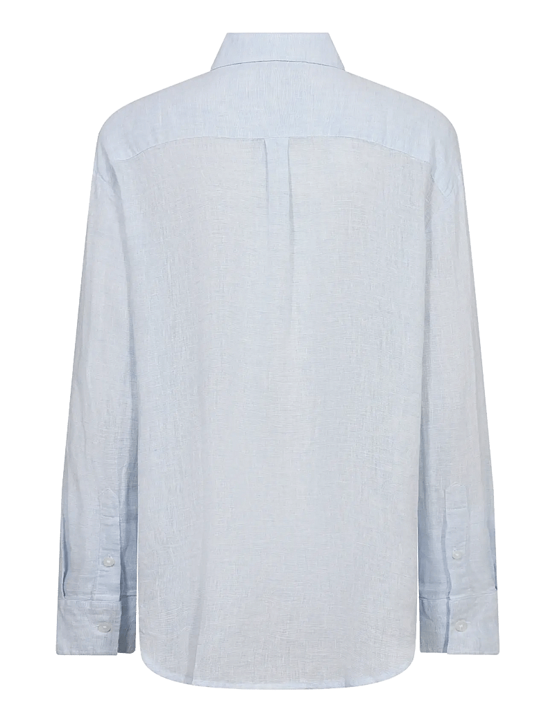 Bruun & Stengade - BS Aglaia Regular Fit Shirt - linen shirts - sky - 2