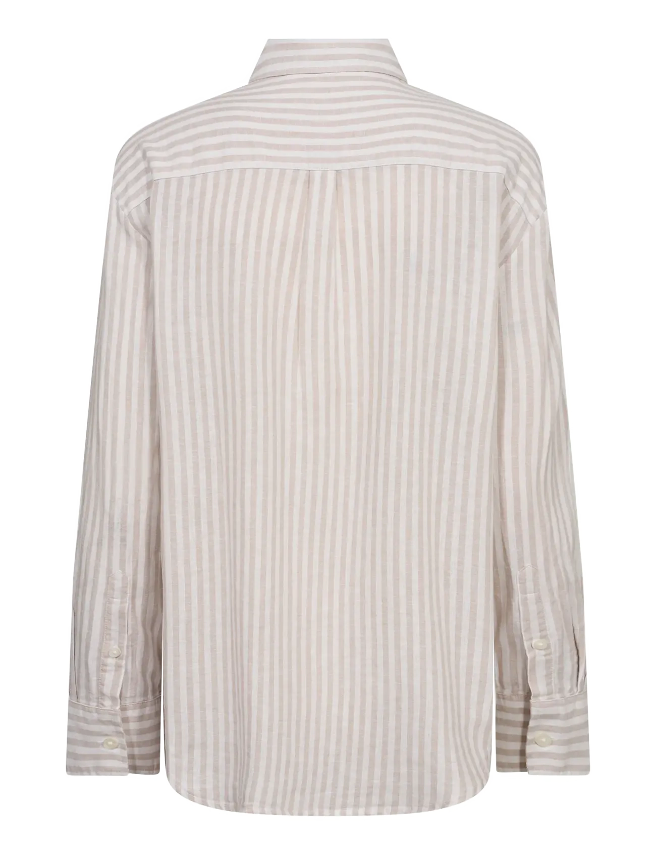 Bruun & Stengade - BS Aglaia Regular Fit Shirt - lina krekli - sand/white - 3