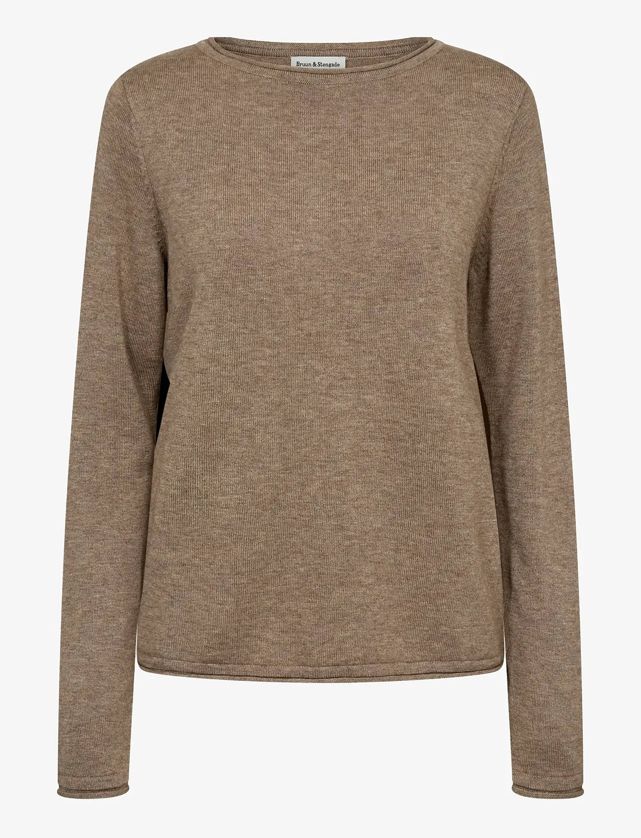 Bruun & Stengade - BS Ophelia Regular Fit Knitwear - stickade tröjor - brown - 1