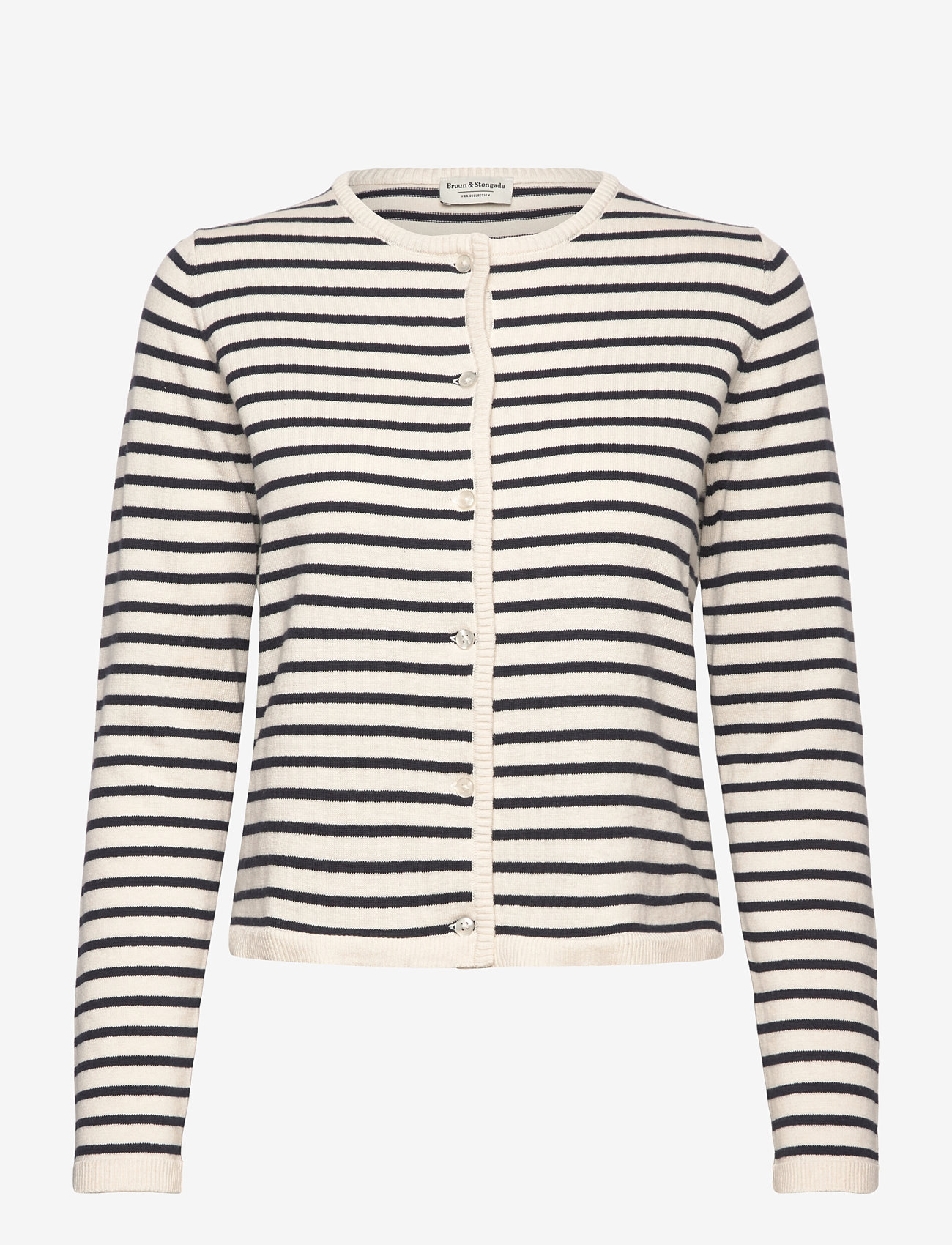 Bruun & Stengade - BS Melina Regular Fit Knitwear - kaschmir - off white/navy - 0