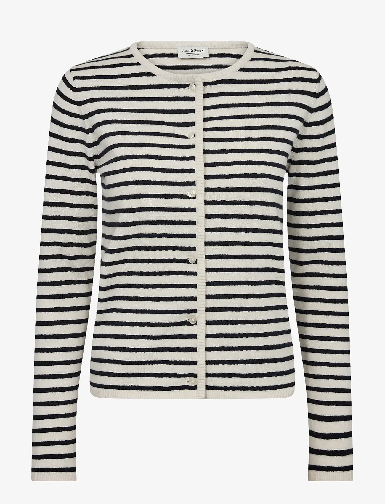 Bruun & Stengade - BS Melina Regular Fit Knitwear - kaschmir - off white/navy - 1