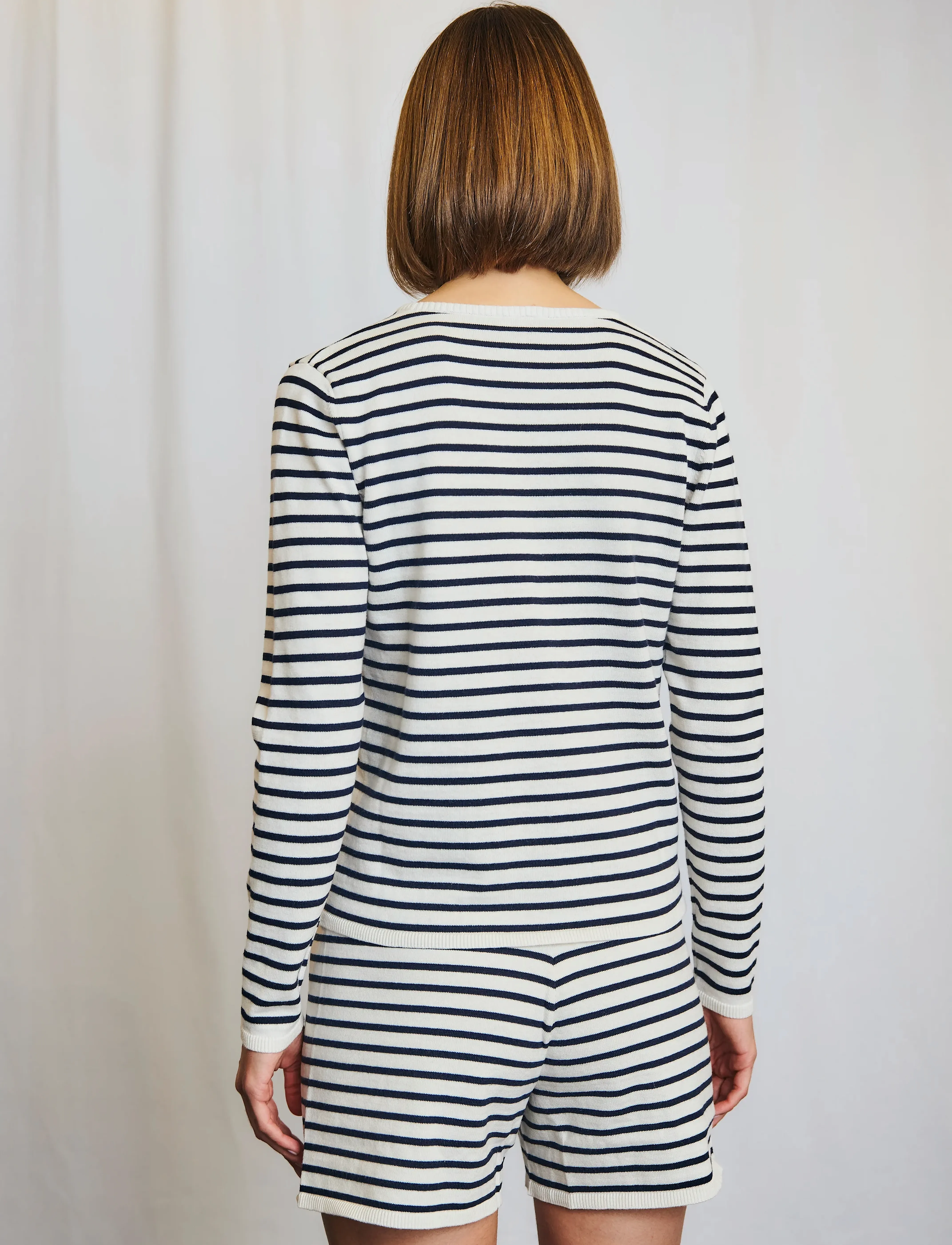 Bruun & Stengade - BS Melina Regular Fit Knitwear - kasjmier - off white/navy - 4