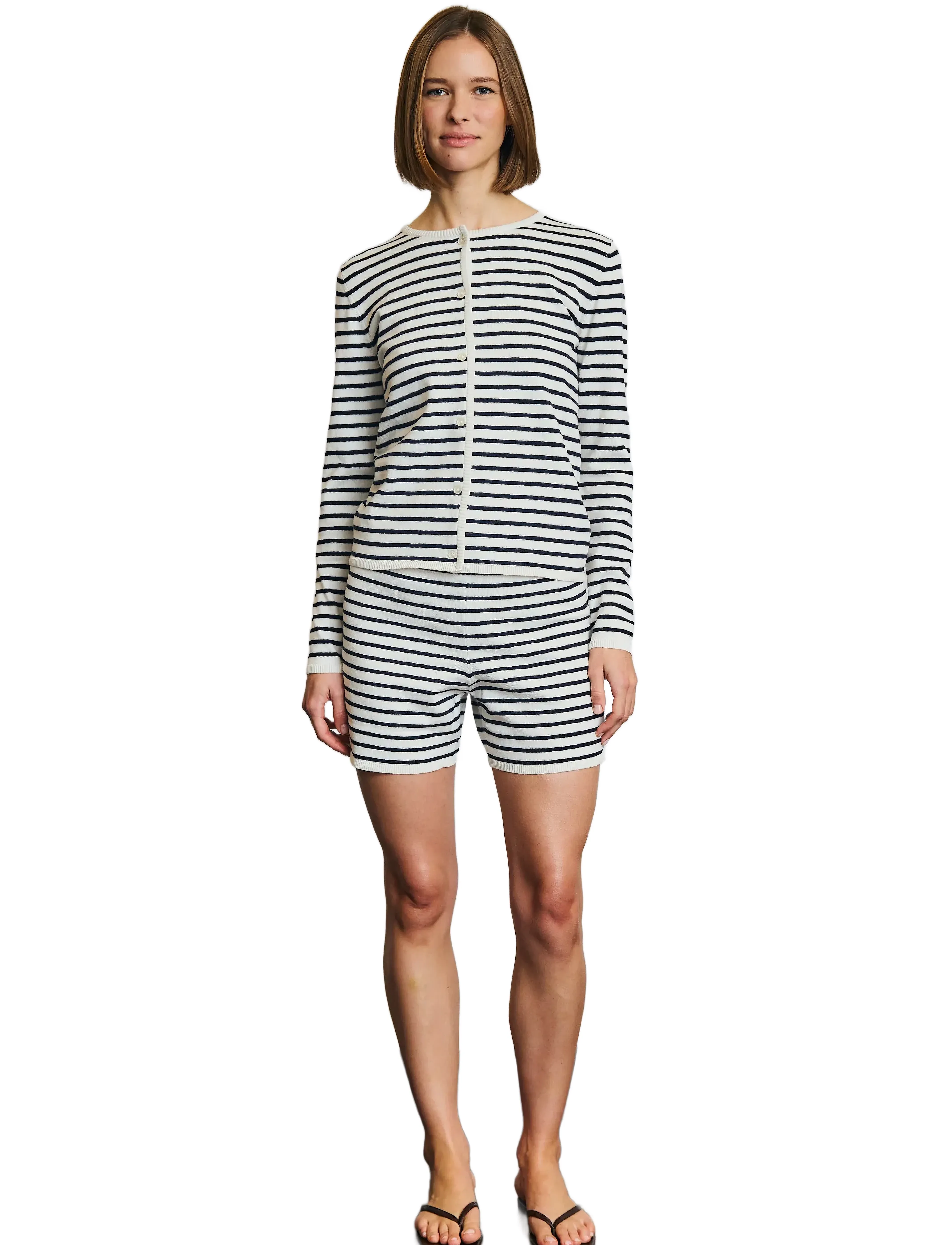 Bruun & Stengade - BS Melina Regular Fit Knitwear - kasjmier - off white/navy - 5