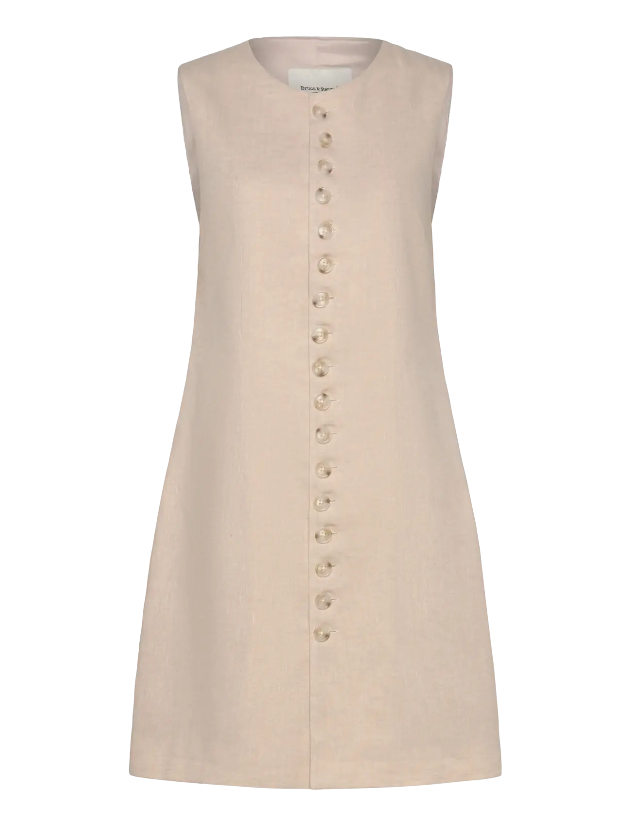 Bruun & Stengade BS Gia Slim Fit Dress - Korte kjoler - BEIGE / beige