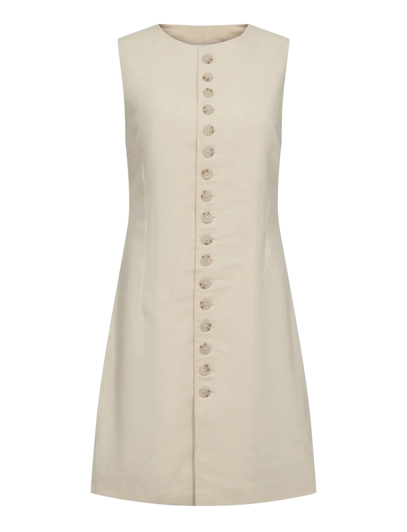 Bruun & Stengade - BS Gia Slim Fit Dress - kurze kleider - beige - 1