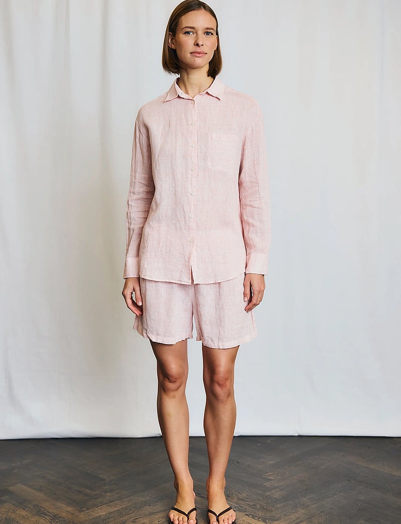 Bruun & Stengade - BS Anemone Shorts - hørshorts - dusty pink - 0