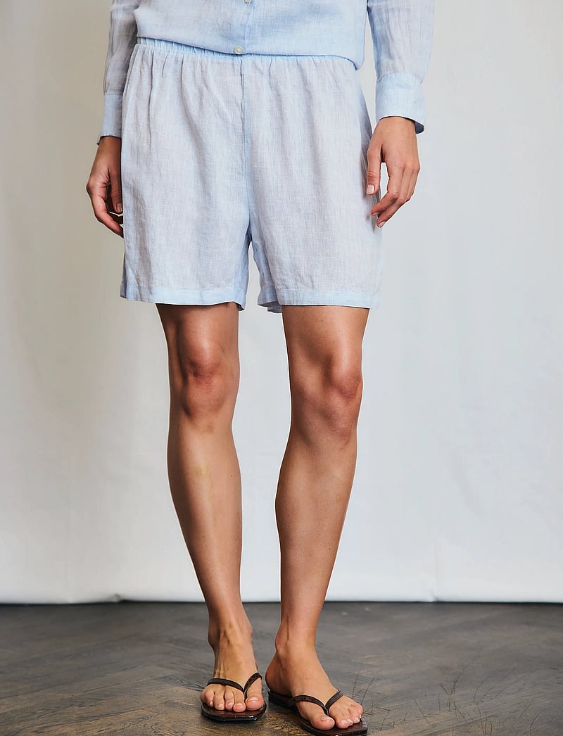 Bruun & Stengade - BS Anemone Shorts - linneshorts - sky - 3