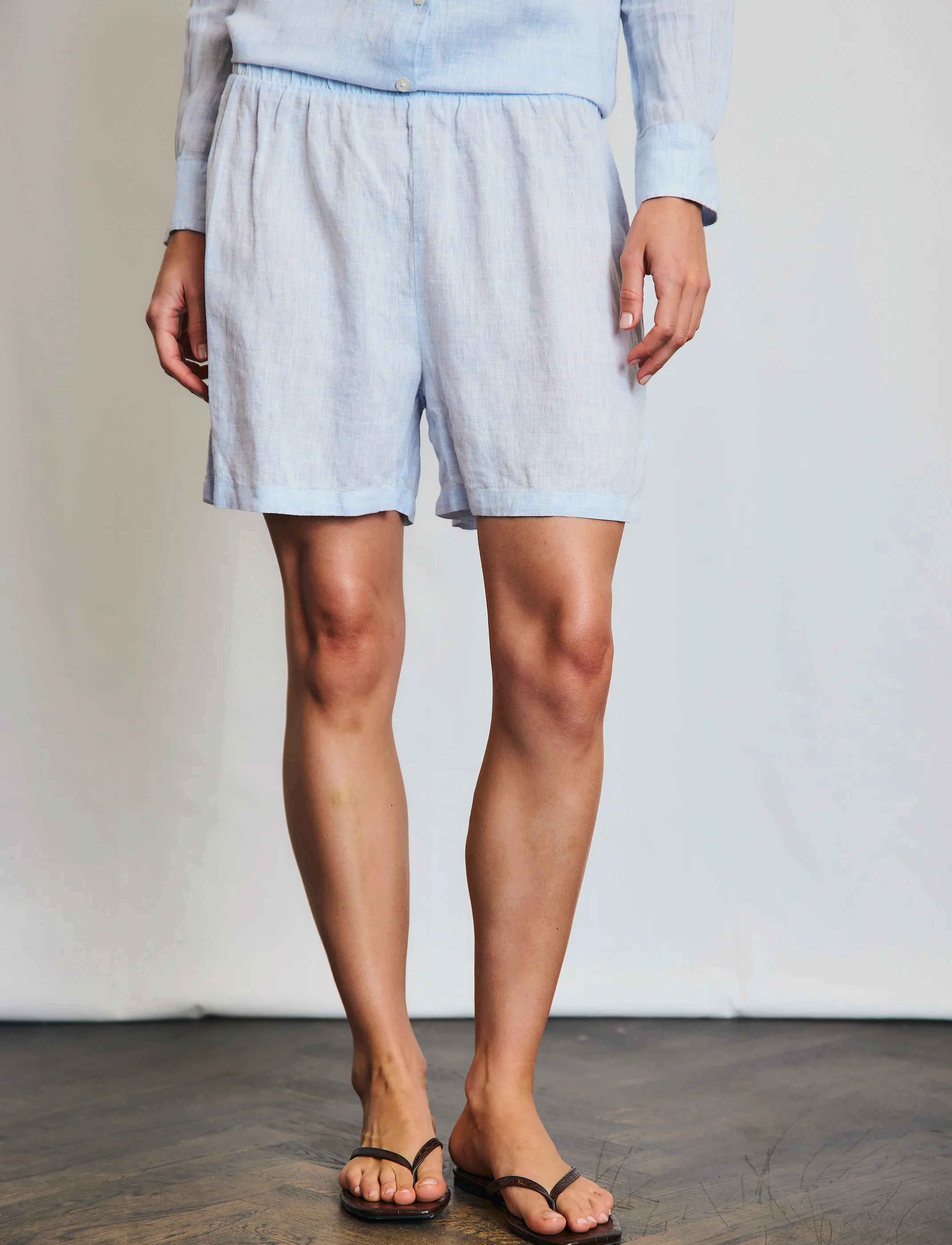 Bruun & Stengade - BS Anemone Shorts - lühikesed vabaajapüksid - sky - 3