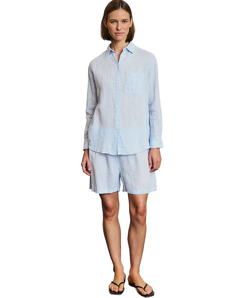 Bruun & Stengade - BS Anemone Shorts - linneshorts - sky - 5