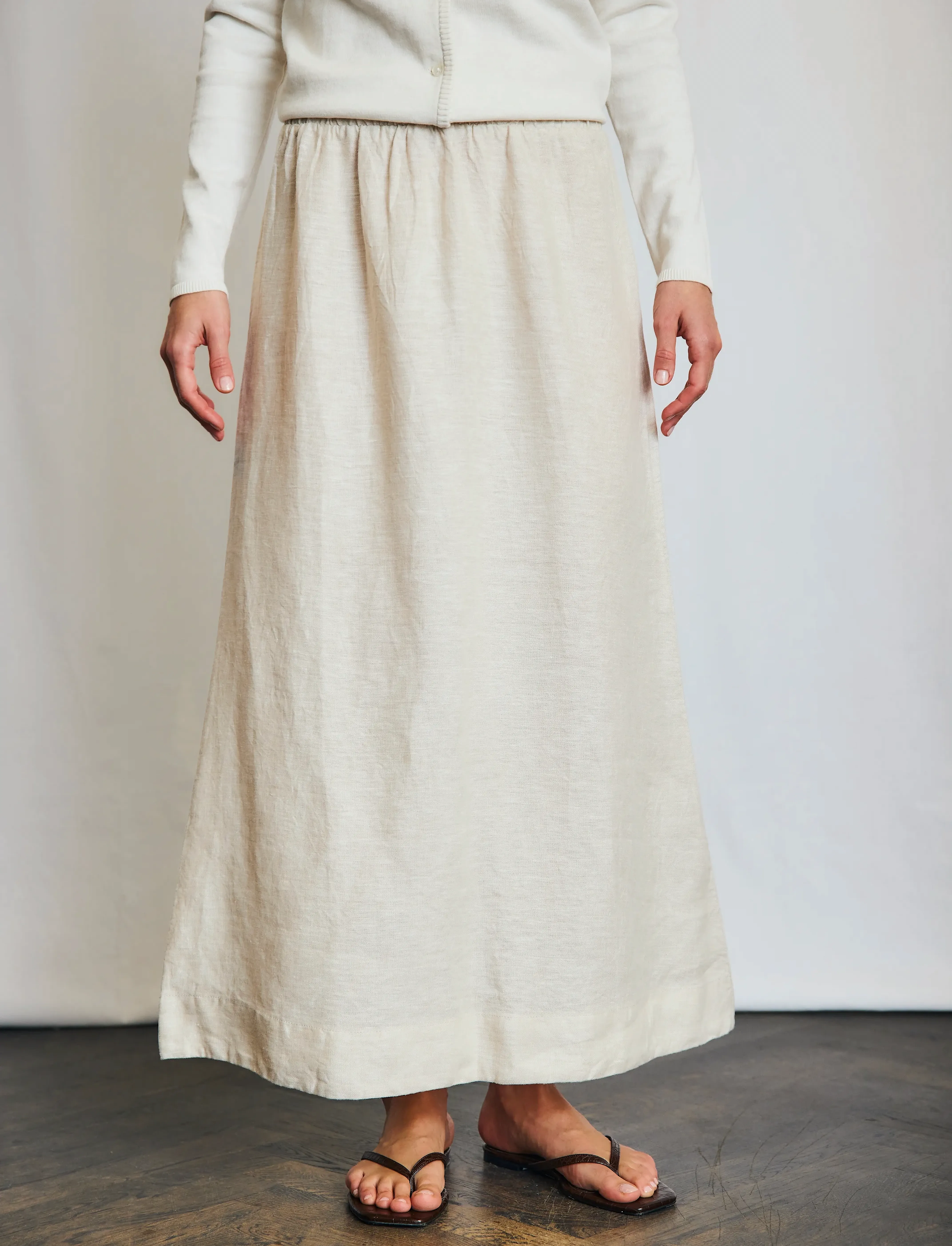 Bruun & Stengade - BS Eris Skirt - maxi skirts - sand - 5