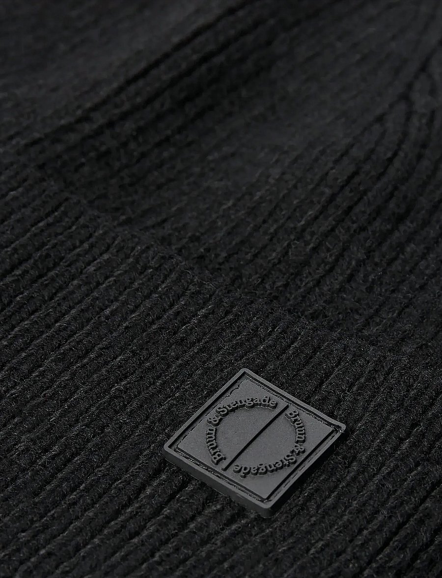 Bruun & Stengade - BS Moses Beanie - kollektioner - black - 1