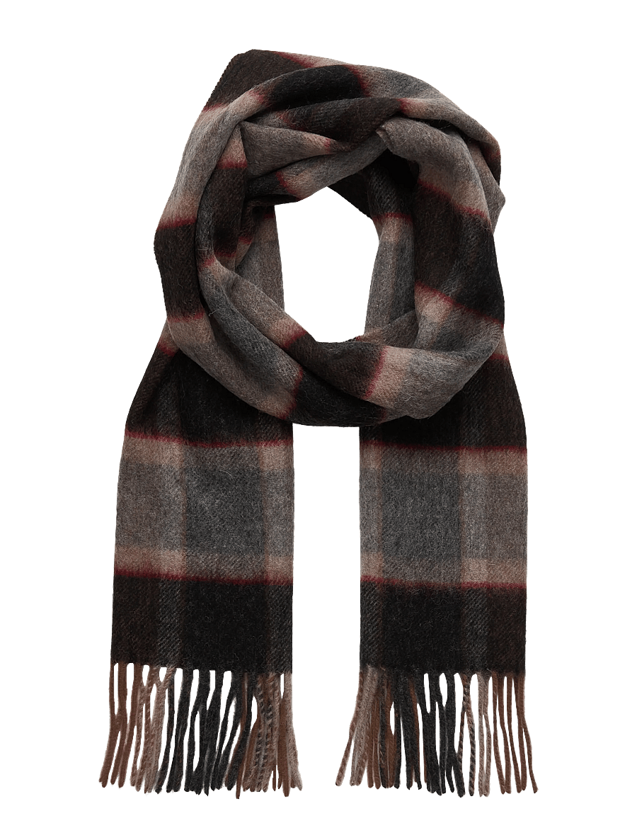 Bruun & Stengade - BS Bue Scarf - talvesallid - brown - 0