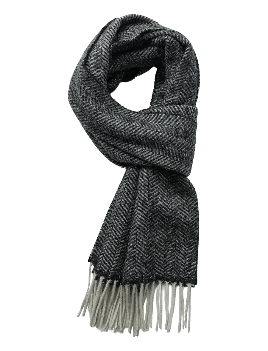 Bruun & Stengade - BS Bue Scarf - talvesallid - charcoal - 0