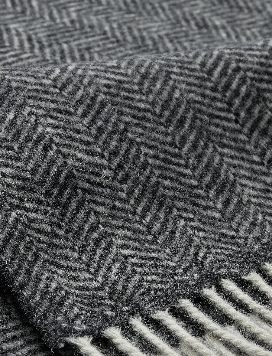 Bruun & Stengade - BS Bue Scarf - talvesallid - charcoal - 2