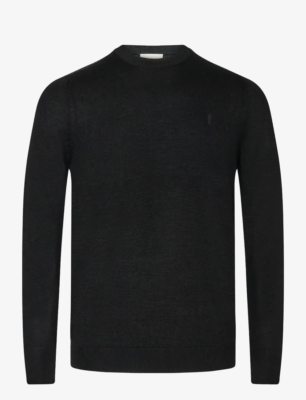 Bruun & Stengade - BS Jupiter Regular Fit Knitwear - Ümmarguse kaelusega kudumid - black - 1