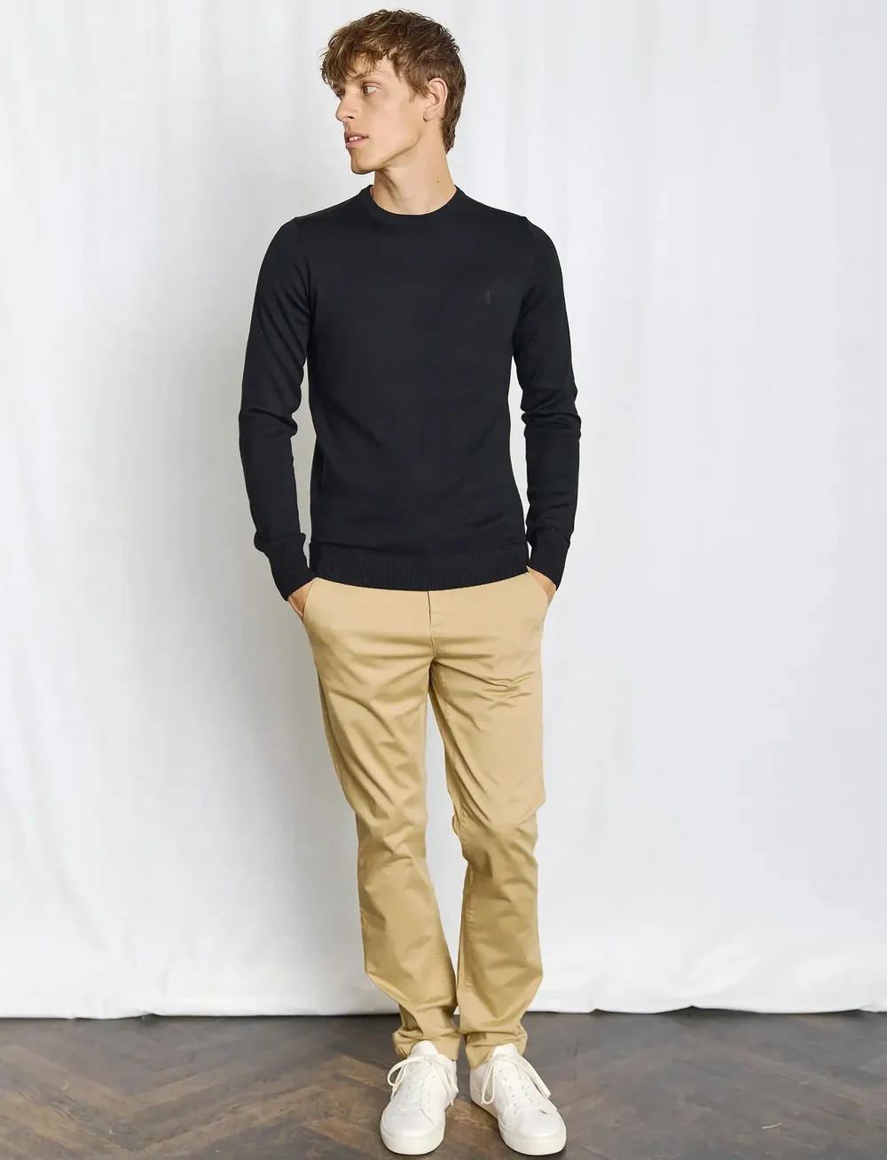 Bruun & Stengade - BS Jupiter Regular Fit Knitwear - Ümmarguse kaelusega kudumid - black - 4