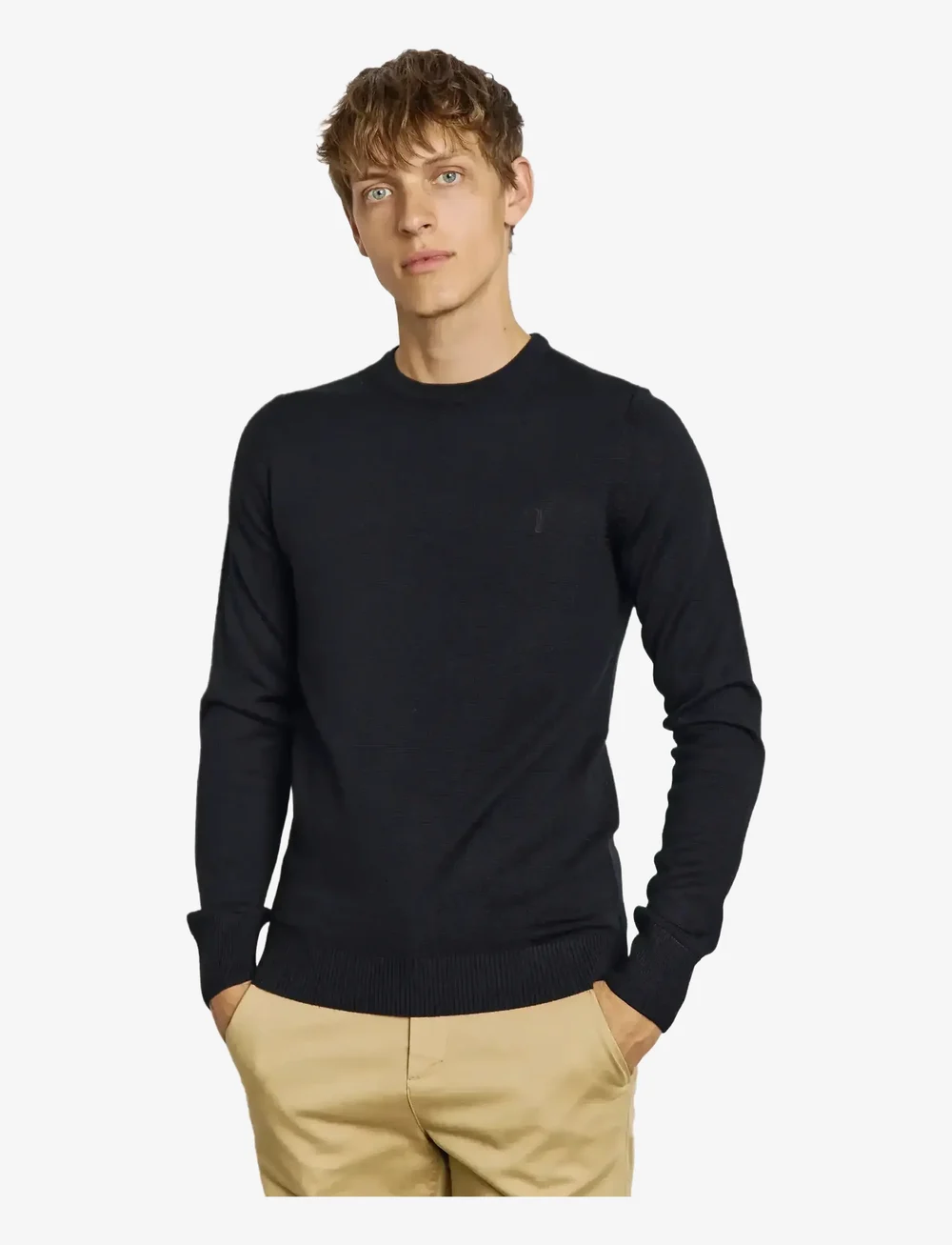 Bruun & Stengade - BS Jupiter Regular Fit Knitwear - Ümmarguse kaelusega kudumid - black - 3
