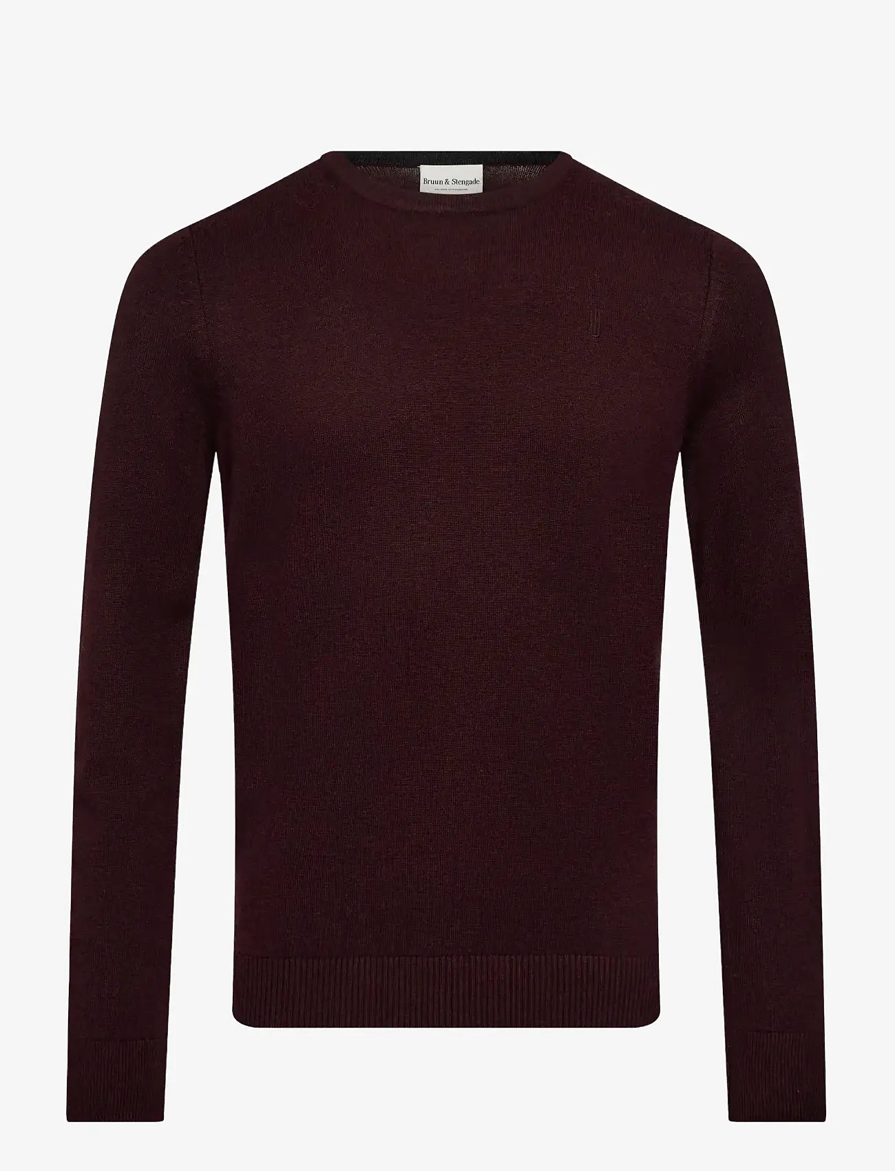 Bruun & Stengade - BS Jupiter Regular Fit Knitwear - rundhals - bordeaux - 1