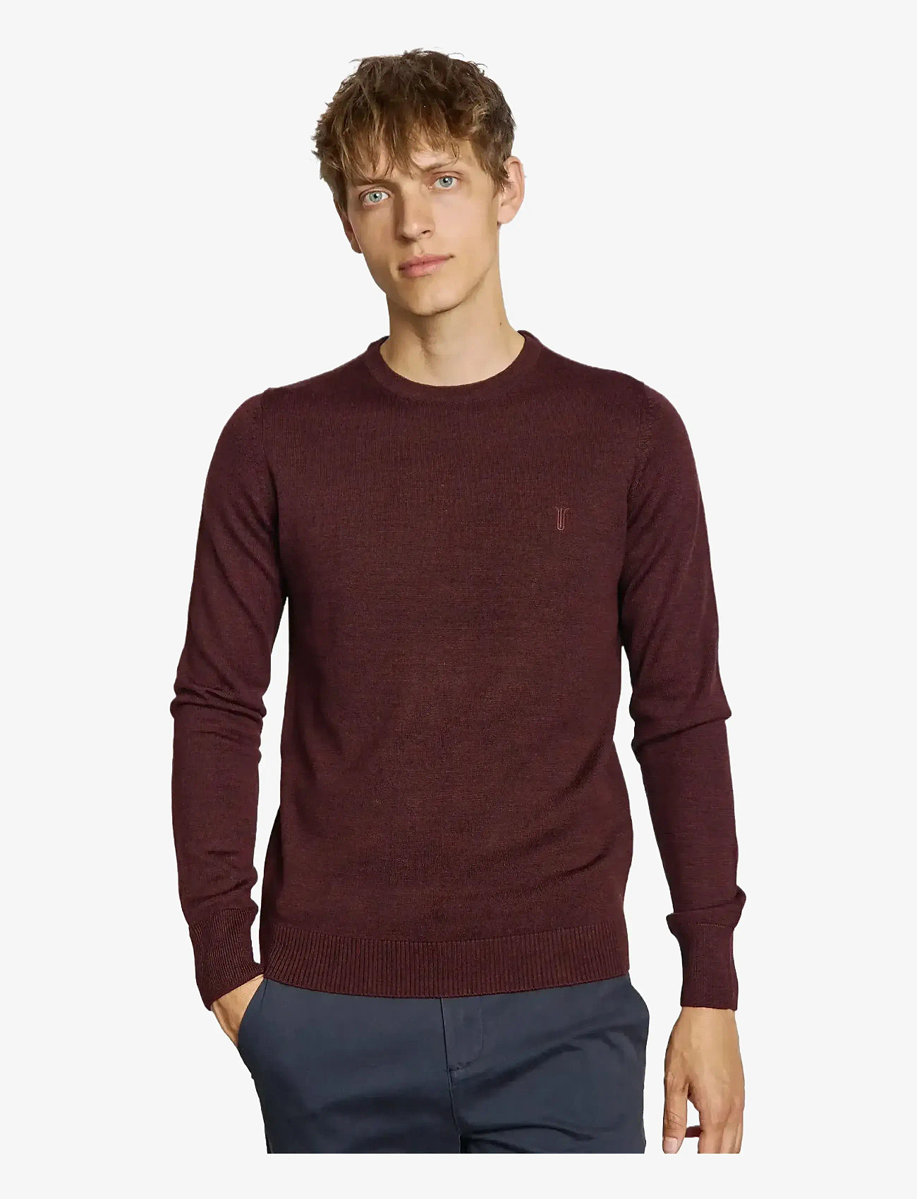 Bruun & Stengade - BS Jupiter Regular Fit Knitwear - rundhals - bordeaux - 3