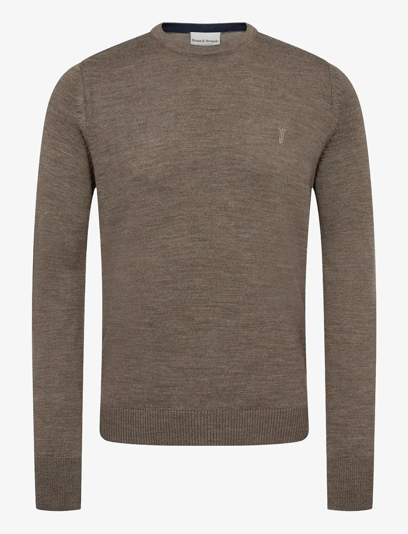 Bruun & Stengade - BS Jupiter Regular Fit Knitwear - rundhals - brown - 1