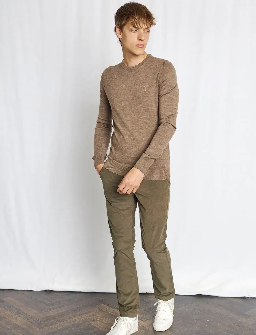 Bruun & Stengade - BS Jupiter Regular Fit Knitwear - Ümmarguse kaelusega kudumid - brown - 4