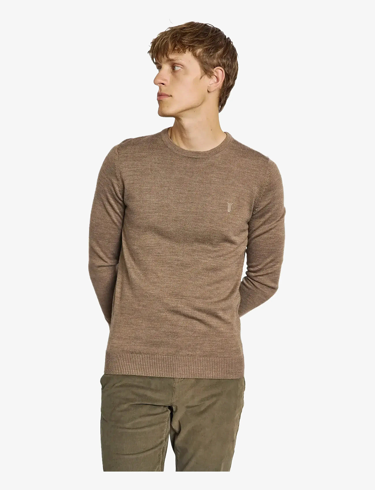 Bruun & Stengade - BS Jupiter Regular Fit Knitwear - rundhals - brown - 3