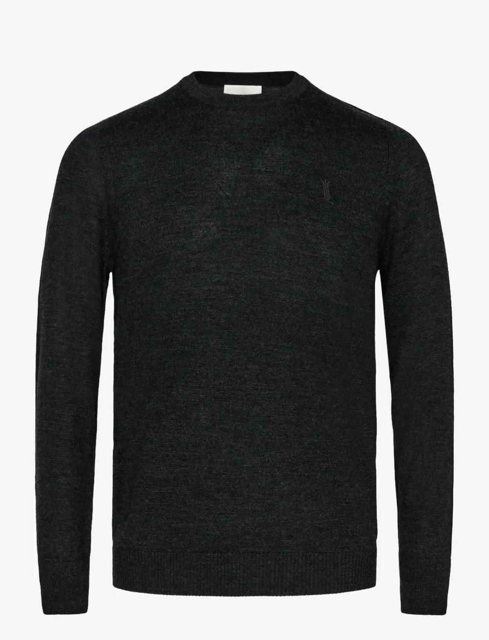 Bruun & Stengade - BS Jupiter Regular Fit Knitwear - Ümmarguse kaelusega kudumid - charcoal - 1